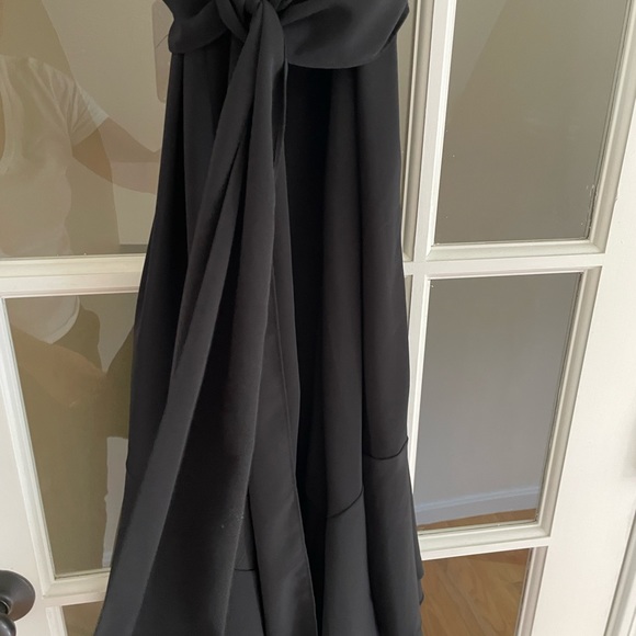 Clearance must go -Coldwater Creek Black Formal Tie Waist Sleeveless Dress 6P - Picture 2 of 6